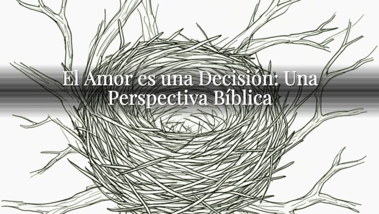 El Amor es una Decisión: Una Perspectiva Bíblica