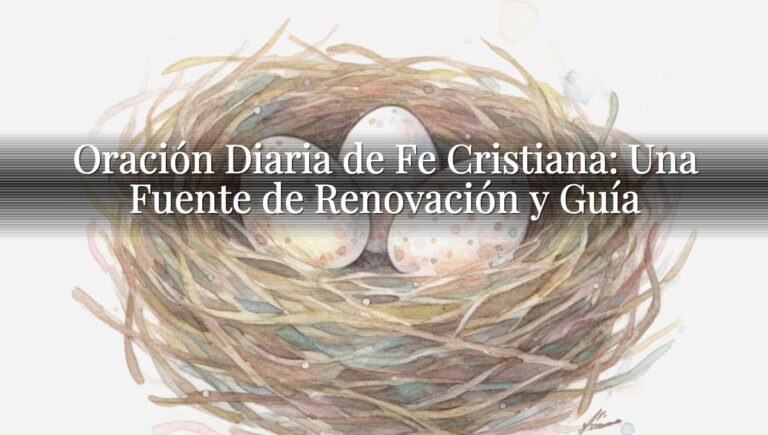 Oración Diaria de Fe Cristiana: Una Fuente de Renovación y Guía