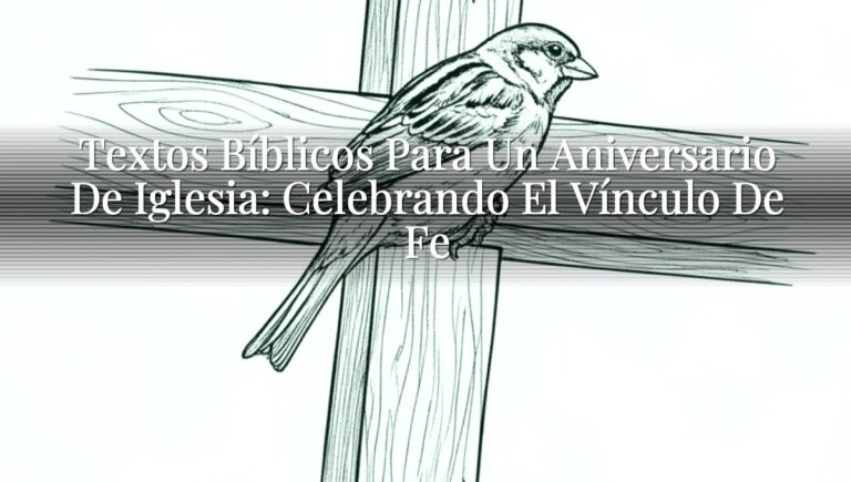 Textos Bíblicos Para Un Aniversario De Iglesia: Celebrando El Vínculo De Fe